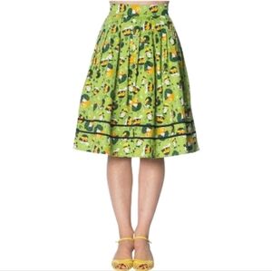 Banned Apparel Dancing Days Vintage Hat 50s Style Full Skirt Modcloth Pin Up XL